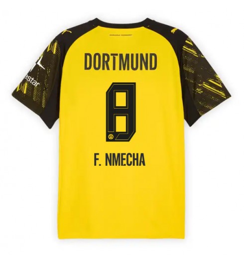 Borussia Dortmund Felix Nmecha #8 Hjemmedrakt 2025-26 Korte ermer Borussia Dortmund Felix Nmecha #8 Hjemmedrakt 2025-26 Korte ermer